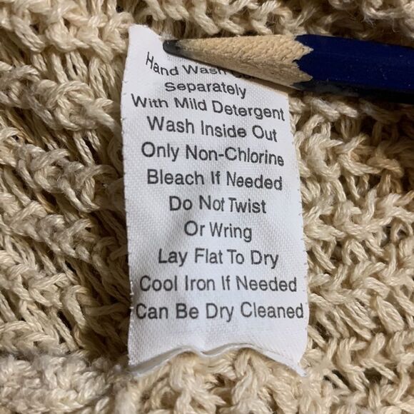 CAbi Teachers Pet Open Front Linen Blend Cardigan Sweater XS - Picture 7 of 8